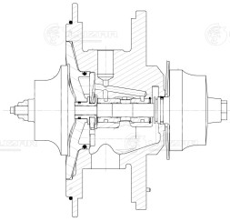 Картридж турбокомпрессора для а/м Ford Transit (06-) 2.4D (тип GT2052V)