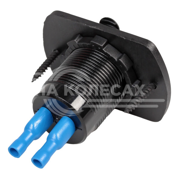 Розетка USB встраиваемая влагозащ. с 2 портами (5В, 2.1А + 2.1А) (В пакете)