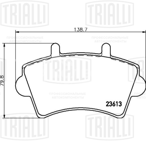 Колодки тормозные дисковые передние для автомобилей Renault Master II (00-) (PF 0911)