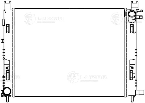 Радиатор охлаждения для автомобилей Лада Vesta Sport (18-)/Vesta (15-) 1.8i A/C+ (паяный)