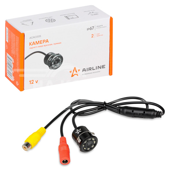 Камера заднего вида врезная прямая