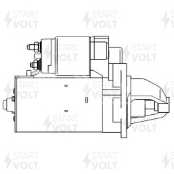 Стартер для автомобилей Iveco Daily (11-) 3.0D/УАЗ Патриот 2.3JTD 2,5кВт