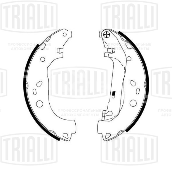 Колодки тормозные для автомобилей Ford Tourneo Connect (02-)/Transit Connect (02-) барабанные 229x57