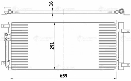 Радиатор кондиционера для автомобилей Tiggo 4 (17-)/7 (16-)/7 Pro (20-)/8 (18-) 1.5T