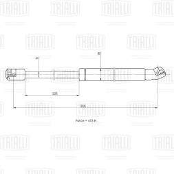 Амортизатор (упор) крышки багажника для автомобиля Ford Mondeo III (00-) универсал