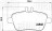 Колодки тормозные для автомобилей Mercedes A (W176) (12-)/B (W246) (13-) дисковые задние (в комплекте с датчиком)