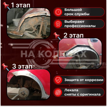 Арки задние Citroen DS4 1
