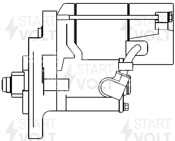 Стартер для автомобилей Toyota Land Cruiser Prado J120 (02-) 4.0i 2кВт