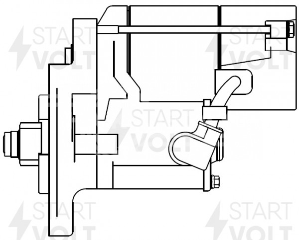 Стартер для автомобилей Toyota Land Cruiser Prado J120 (02-) 4.0i 2кВт
