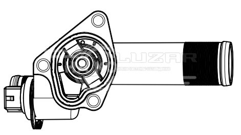 Термостат для автомобилей Renault Duster (15-) 1.5d [K9K] (с корпусом и 2-х контактным датчиком) (83°С)  (83°С)