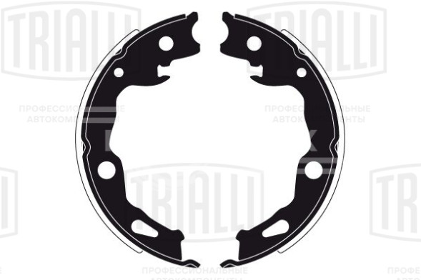 Колодки тормозные барабанные стояночного тормоза для автомобилей Nissan X-Trail T32 (14-) 170x20