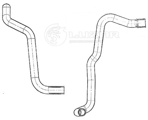 Патрубки охлаждения для автомобилей Лада Largus (ВАЗ 11189 1.6i 8кл.) (EPDM, кмпл., 2шт.)