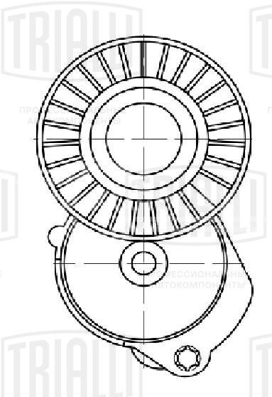 Ролик приводного ремня для автомобилей Volvo XC60 (07-)/S80 (06-)/S80 (06-)/S60 (10-) 2.0i/2.4i/2.5i с натяжным механизмом
