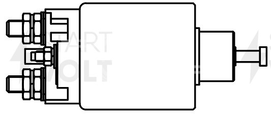 Реле втягивающее стартера для автомобилей Daewoo Matiz (98-) 0.8i/Chevrolet Aveo (02-) 1.2i