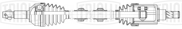 Привод передний правый для автомобилей Nissan Qashqai J10 (06-) 1.6i CVT 2WD