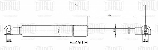 Амортизатор (упор) крышки багажника для автомобиля Toyota Prius (09-)