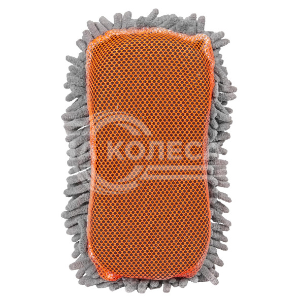 Губка-шиншилла с коралловой тканью (24*11 см)