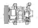 Компрессор кондиционера для автомобилей Avensis (03-) 2.0i/2.4i