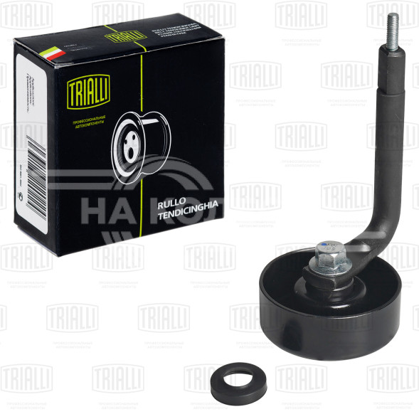 Ролик приводного ремня для автомобилей BMW 5 (E39) (95-)/X5 (E53) (99) 2.5d/3.0d (ролик натяжителя с &quot;кочергой&quot; резьбовой) генератора (CM 5092)