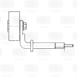 Ролик приводного ремня для автомобилей BMW 5 (E39) (95-)/X5 (E53) (99) 2.5d/3.0d (ролик натяжителя с &quot;кочергой&quot; резьбовой) генератора (CM 5092)