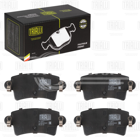 Колодки тормозные дисковые задние для автомобилей Renault Master II (00-) (PF 0971)