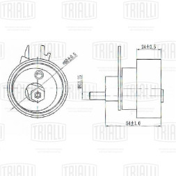 Ролик ГРМ для автомобилей VW Polo Sedan (RUS) (10-) 1.4i/1.6i (натяж.) (CM 1813)