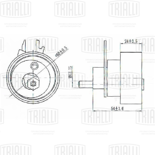 Ролик ГРМ для автомобилей VW Polo Sedan (RUS) (10-) 1.4i/1.6i (натяж.) (CM 1813)