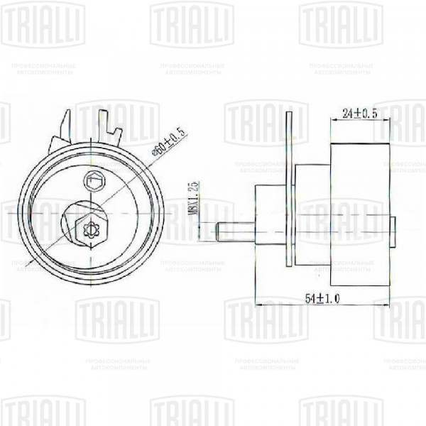 Ролик ГРМ для автомобилей VW Polo Sedan (RUS) (10-) 1.4i/1.6i (натяж.) (CM 1813)