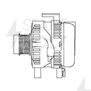 Генератор для автомобилей Toyota Rav 4 (06-) 2.4i 100A