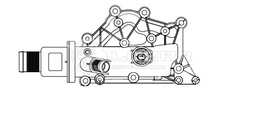 Термостат для автомобилей Renault Fluence (10-)/Megane II (02-) 1.4i/1.6i МТ (89°С) (пластиковый корпус)