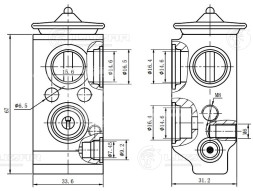 Клапан расширительный кондиционера (ТРВ) для автомобилей Sonata VI (10-)