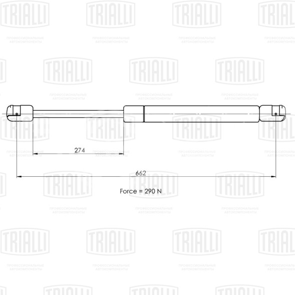 Амортизатор (упор) крышки багажника для автомобиля Renault Megane Coupe (08-)