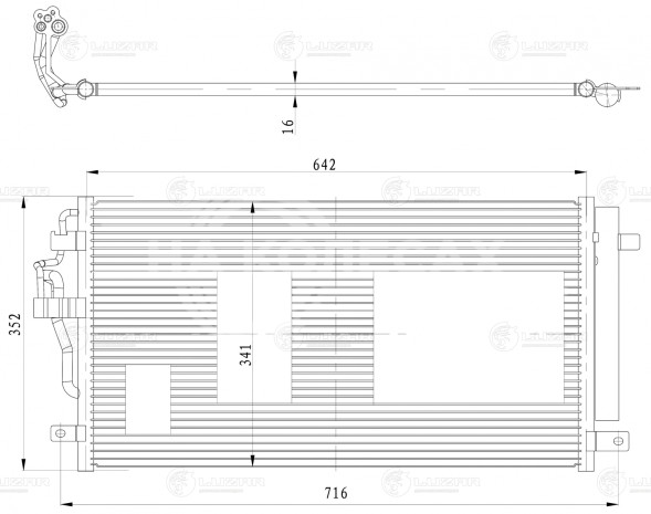 Радиатор кондиционера для автомобилей Coolray (19-) 1.5T