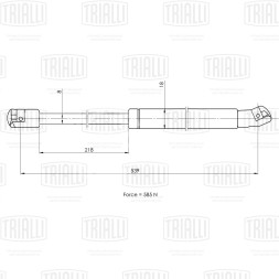 Амортизатор (упор) крышки багажника для автомобиля Ford Mondeo IV (07-) универсал