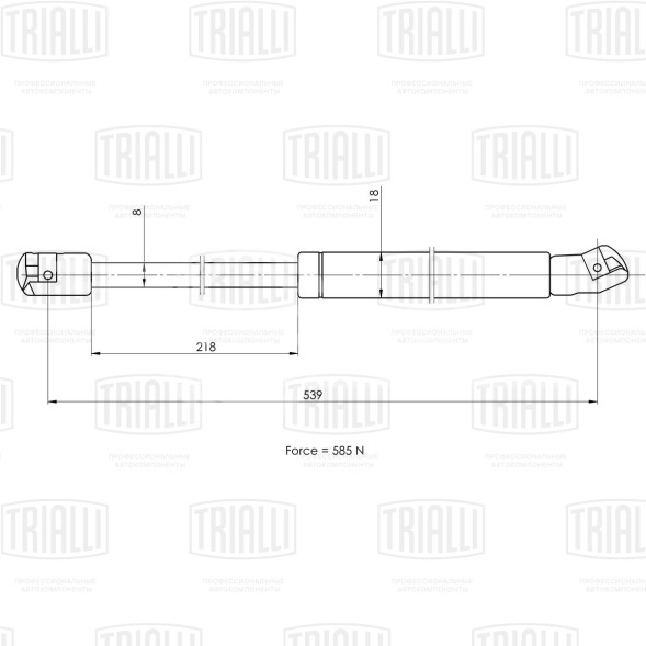 Амортизатор (упор) крышки багажника для автомобиля Ford Mondeo IV (07-) универсал