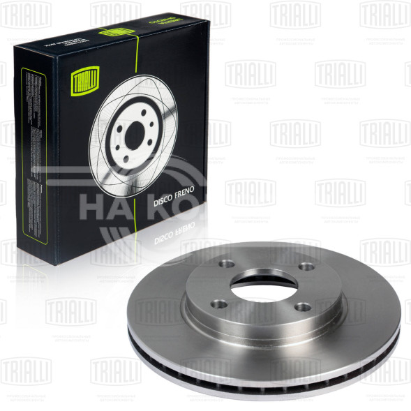 Диск тормозной передний для автомобилей Ford Fiesta (02-)/Fusion (02-) d=258