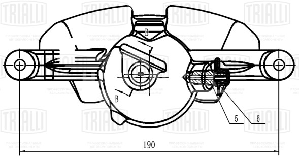 Суппорт тормозной для автомобилей Skoda Octavia A7 (12-)/VW Tiguan (16-) передний правый d=57мм