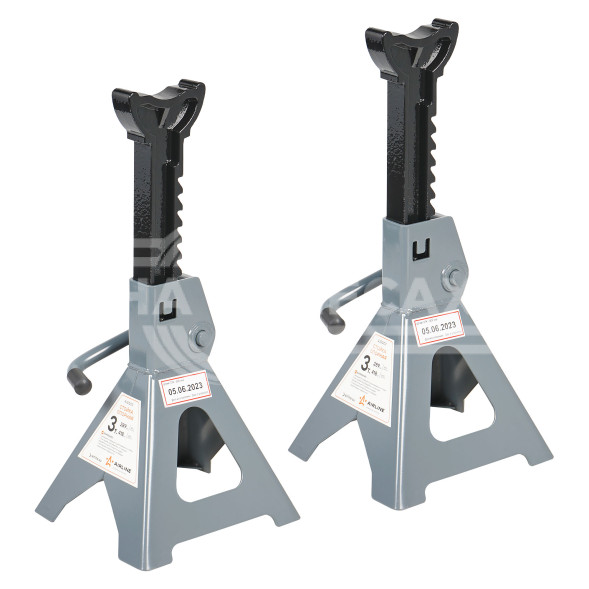 Стойка опорная 3т 289-418мм, зубчатый механизм, 2 шт.