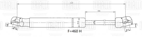Амортизатор (упор) крышки багажника для автомобиля Hyundai Creta (16-)
