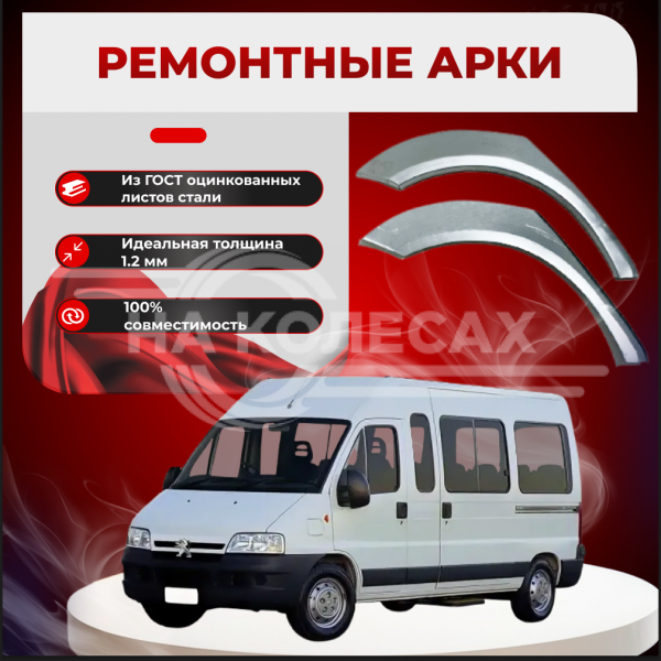 Ремонтные задние арки Peugeot Boxer 244