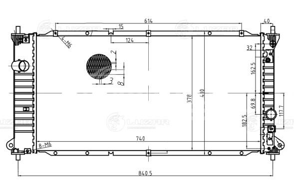 Радиатор охлаждения для автомобилей New Actyon/Korando (10-) MT