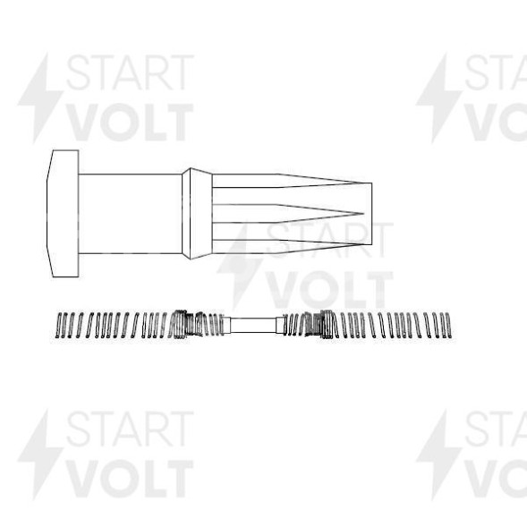 Наконечник катушки зажигания для автомобилей Hyundai/KIA Sonata (01-)/Santa Fe (00-) 2.4i