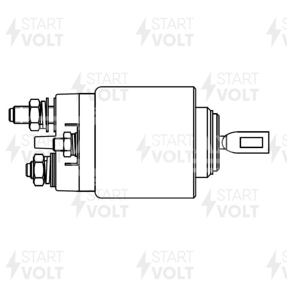 Реле втягивающее стартера для автомобилей Iveco Daily (11-) 3.0D/УАЗ Патриот 2.3JTD (VSR 1620)