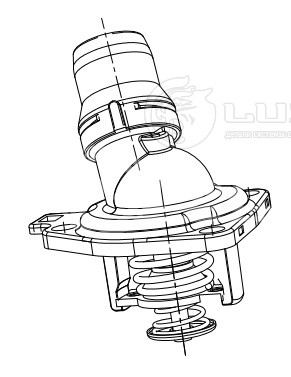 Термостат для автомобилей Honda Accord (08-) 2.4i (78°С) (с корпусом)