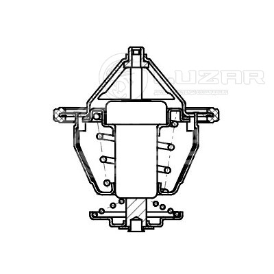 Термостат для автомобилей Hyundai Tucson (15-)/Creta (16-)/KIA Optima (15-)/Sportage IV (16-) 2.0i (88°С) (термоэлемент)