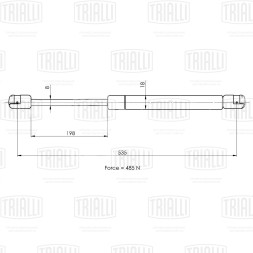 Амортизатор (упор) крышки багажника для автомобиля Ford Mondeo (01-) хетчбэк