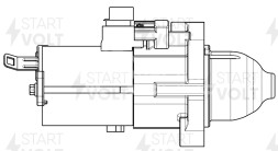 Стартер для автомобилей Honda CR-V (12-)/Crosstour (12-) 2.4i 1,6кВт
