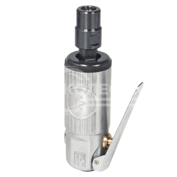 Машинка шлифовальная пневматическая 120мм, 25000 об/мин прямая с оснасткой 16 пр. кейс