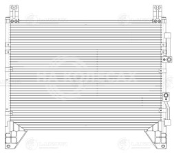 Радиатор кондиционера для автомобилей Rexton II (06-) 2.0D/2.7D