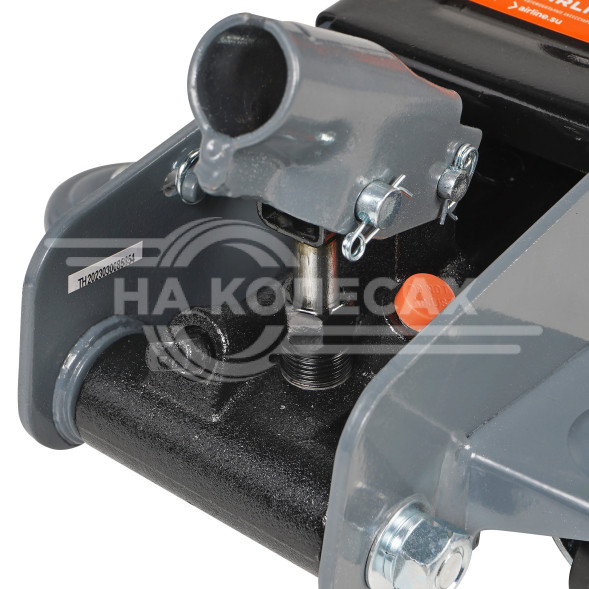 Домкрат подкатной 2.5т 85-375мм, низкопрофильный, кейс